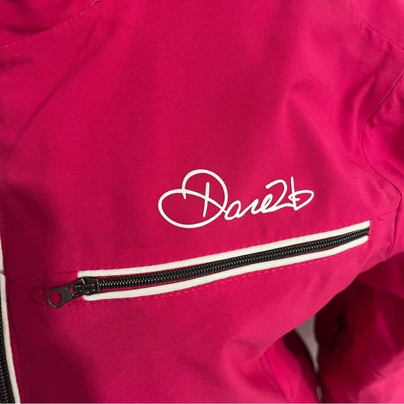 Dare2B Kids Pink Outdoor Hooded Jacket Size 10 - Picture 3 of 13